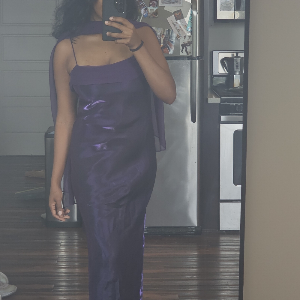 Elegant Purple Evening Gown